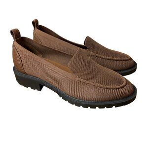 Tahari Siena Knit Loafers Brown Sz 7 Lightweight Preppy
